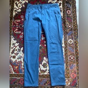 Taylrd Men's Stretch Blue Chinos 33x32